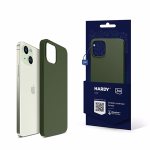 3mk Hardy Silicone MagDėklas iPhone 15 Plus - žalias