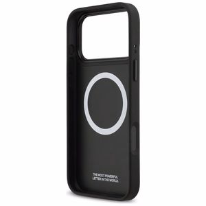 BMW M trispalvis metalinis logotipas magnetinis dėklas telefonui iPhone 17 Pro Max - pilkas