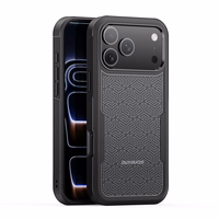 Dėklas Dux Ducis Shld Apple iPhone 17 Pro juodas (Triangle Pattern)