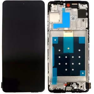 LCD screen Samsung M556 M55 5G with touch screen and frame Black OLED (real size)