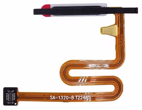 Lanksčioji jungtis Samsung A145 A14 4G su pirštų atspaudų jutikliu (fingerprint) Black originali (service pack)