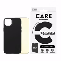 CARE by PanzerGlass Drąsiai madingas dėklas telefonui iPhone 15 Plus – juodas