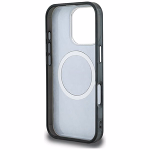 Karl Lagerfeld IML Choupette Head Logo MagSafe Dėklas iPhone 16 Pro - juodas