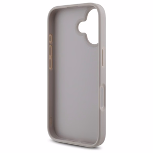 Guess 4G didelio logotipo dėklas telefonui iPhone 16 - rožinis