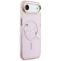 Karl Lagerfeld IML Choupettes Karl Script Logo MagSafe iPhone Air Case - Pink