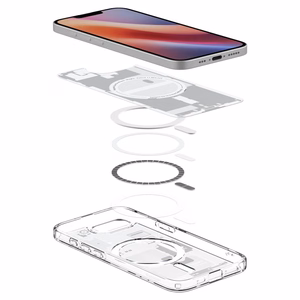 Spigen Ultra Hybrid Magnetinis dėklas telefonui iPhone 16e Zero One - baltas