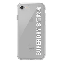 SuperDry Snap iPhone 6/6s/7/8/SE 2020 / SE 2022 Skaidrus dėklas baltas 41573