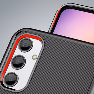Thunder Case dėklas Samsung Galaxy A24 4G silikoninis šarvuotas dėklas juodas