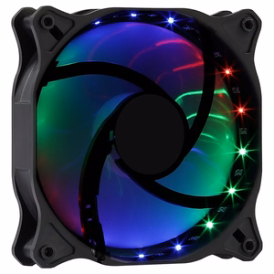 Aerocool COSMO12FRGB kompiuterio ventiliatorius 12 cm LED RGB Molex tylus juodas