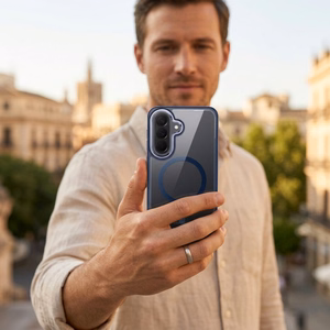 ROAR case MAG BUMPER compatible with MagSafe for SAMSUNG A36 / A56 navy blue