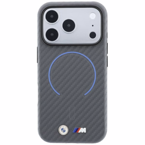 BMW M Carbon Printed Ring MagSafe dėklas iPhone 18 Pro Max / 17 Pro Max – pilkas
