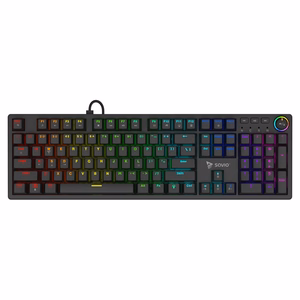 SAVIO STYX Mechaninė klaviatūra Outemu Brown, Hot Swap, RGB