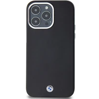 BMW Signature Wrapped Metal Magnetinis dėklas telefonui iPhone 15 Pro Max - juodas