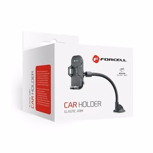 Автомобильный держатель телефона Forcell F-Grip Carbon Bracket кронштейн 17 см лобовое стекло чёрный