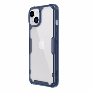 Nillkin Nature Pro dėklas telefonui iPhone 14 Plus, šarvuotas dangtelis, mėlynas