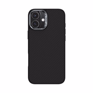 Benks Magnetinis Armor Pro Kevlar dėklas telefonui iPhone 16 Plus - metalinis rėmas 600D - juodas (m)