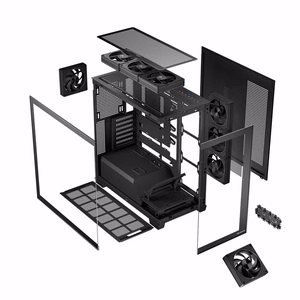 MODECOM kompiuterio korpusas VOLCANO STELLAR ARGB MIDI 8F