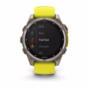Išmanusis laikrodis Garmin Fenix 8 Sapphire Solar geltonas