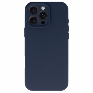 Silikoninis lite dėklas telefonui Iphone 16 Pro tamsiai mėlynas