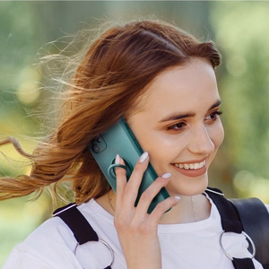 SILIKONINIS RING dėklas for XIAOMI Redmi Note 15 Pro Plus 5G žalias