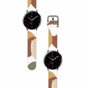 Dirželis Moro Samsung Galaxy Watch 40 / 41 / 42 / 43 / 44 mm silikoninė apyrankė laikrodžiui - raštas 4