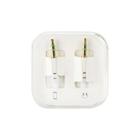 Kabelis AUX Jack 3,5 mm (vyriškas) į Jack 3,5 mm (vyriškas) dėžutėje 1 m baltas