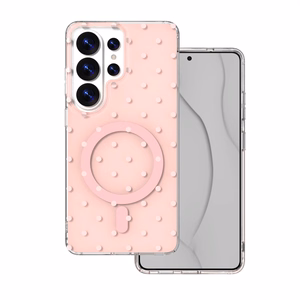 Bubble Dots Mag case for Samsung S26 Ultra pink