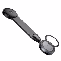 Belaidis automobilinis įkroviklis-laikiklis Hoco (HW29) (MagSafe 15W) tvirtinamas ant konsolės/lango juodas