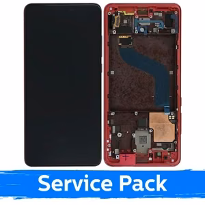 LCD ekranas suderinamas su Xiaomi Mi 9T (Mi 9T Pro) su rėmeliu Flame Red (service pack)