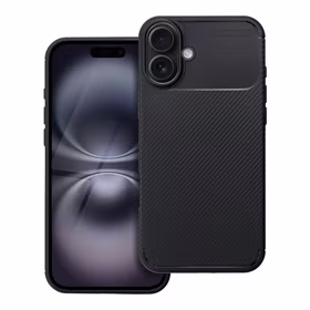 Dėklas telefonui CARBON PREMIUM IPHONE 16 Plus juodas