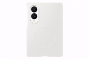 Samsung Galaxy Z Fold8 silikoninis magnetinis dėklas su 2 antirefleksinėmis plėvelėmis, kreminės spalvos