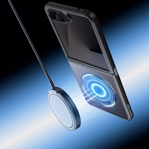 Su MagSafe suderinamas DUX DUCIS AIMO MAG dėklas SAMSUNG Z Flip 8, juodas