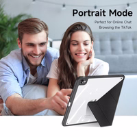 DUX DUCIS dėklas MAGI (m) su pieštuko laikymo vieta skirtas iPad Pro 13 (2024) - juodas (m)