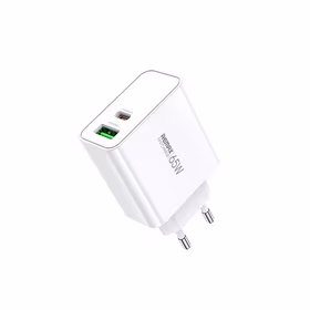 Įkroviklis Remax RP-U125 65W GaN USB-C/USB-A baltas