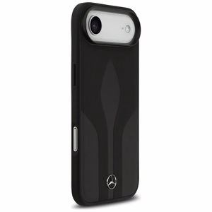Mercedes Leather The Move Magnetinis dėklas MagSafe telefonui iPhone 17 Air - juodas