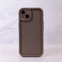 Rim TPU dėklas for iPhone 12 Pro 6,1" rudas