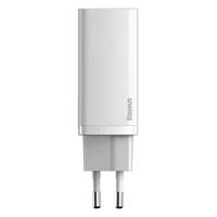 Baseus GaN2 Lite greitas įkroviklis 65W USB / USB Type-C Quick Charge 3.0 Power Delivery (gallium nitride) baltas