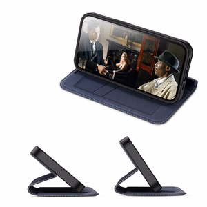 Dux Ducis Skin X2 dėklas telefonui iPhone 14 Plus su magnetine uždanga mėlynas