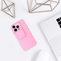 Dėklas telefonui Camshield Soft Iphone 13 Pro šviesiai rožinis