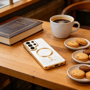 Tech-Protect MagFlex Dėklas for Samsung Galaxy S26 Ultra - skaidrus auksinis