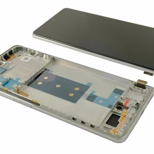 LCD ekranas Xiaomi 11T Pro 5G su jutikliniu ekranu su rėmeliu Moonlight White/sidabrinis originalus (service pack)