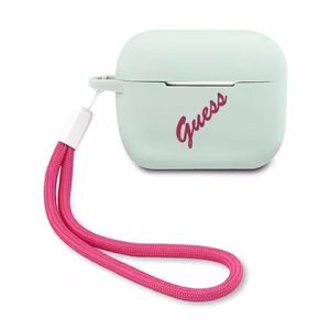 Guess GUACAPLSVSBF AirPods Pro cover blue fuchsia/blue fuschia Silicone Vintage