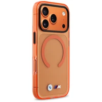 BMW M IML Metal Logos MagSafe Case for iPhone 17 Pro Max - Pro Orange