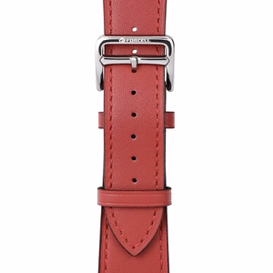 FORCELL F-DESIGN FA20 ekologiškos odos dirželis APPLE laikrodžiui 42 / 44 / 45 / 49 mm raudonas