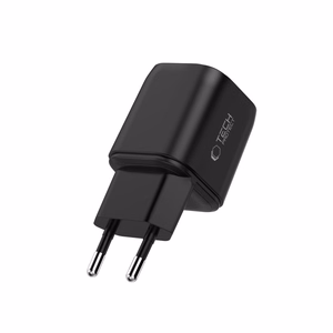 „Tech-Protect NCA100W-GaN“ 3 jungčių 100 W PD 3.2 / QC 3.0 maitinimo adapteris – juodas