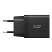 Spigen Essential EE472EU 2-port USC-C 47W wall charger - black