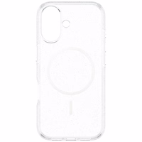 CARE by PanzerGlass Flagship Urban Explorer dėklas telefonui su baltu magnetiniu MagSafe, skirtas iPhone 17 – skaidrus su blizgučiais