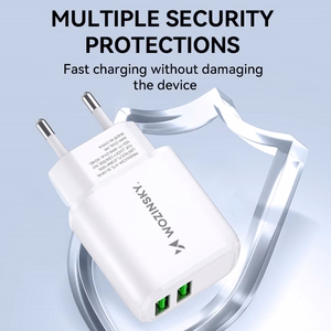 Įkroviklis Wozinsky (CUWCW) (2xUSB 2.4A) baltas
