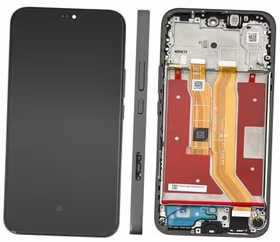 Ekranas Huawei Honor 400 Lite su lietimui jautriu stikliuku ir rėmeliu Velvet Black originalus (service pack)