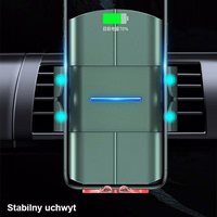 USAMS Indukcinis laikiklis US-CD133 10W Automatic ventiliacijos grotelėms juodas Starod CD133ZJ01